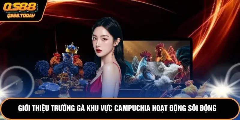 Giới thiệu trường gà khu vực Campuchia hoạt động sôi động